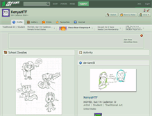 Tablet Screenshot of kenyahtf.deviantart.com