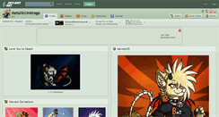 Desktop Screenshot of metallicumbrage.deviantart.com