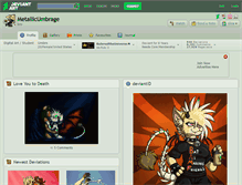Tablet Screenshot of metallicumbrage.deviantart.com
