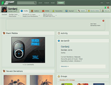 Tablet Screenshot of gordanj.deviantart.com