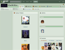 Tablet Screenshot of cz-a-sk-ocs.deviantart.com