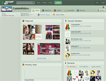 Tablet Screenshot of customkicks.deviantart.com