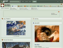 Tablet Screenshot of myrddyn.deviantart.com