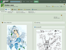 Tablet Screenshot of golden--eyes.deviantart.com