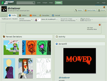 Tablet Screenshot of divinelover.deviantart.com