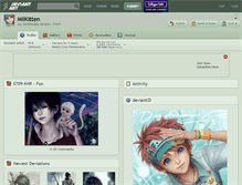 Tablet Screenshot of milkitten.deviantart.com