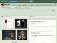 Tablet Screenshot of maysunny.deviantart.com