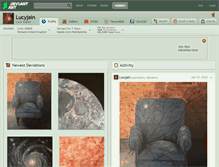 Tablet Screenshot of lucyjain.deviantart.com