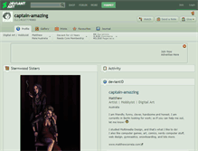 Tablet Screenshot of captain-amazing.deviantart.com