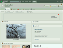 Tablet Screenshot of marionette53.deviantart.com