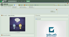 Desktop Screenshot of gabweb.deviantart.com