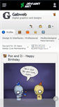 Mobile Screenshot of gabweb.deviantart.com