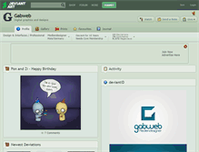 Tablet Screenshot of gabweb.deviantart.com