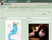 Tablet Screenshot of lia-the-wolf.deviantart.com