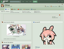 Tablet Screenshot of chiroyo.deviantart.com