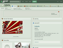 Tablet Screenshot of bubacka.deviantart.com