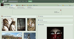 Desktop Screenshot of hawklight.deviantart.com