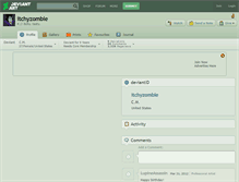 Tablet Screenshot of itchyzombie.deviantart.com