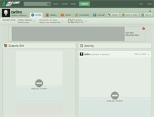 Tablet Screenshot of carlinx.deviantart.com