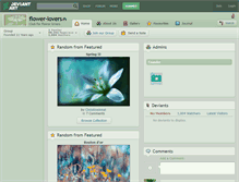 Tablet Screenshot of flower-lovers.deviantart.com
