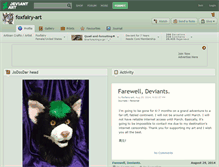 Tablet Screenshot of foxfairy-art.deviantart.com