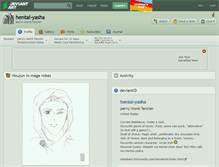 Tablet Screenshot of hentai-yasha.deviantart.com