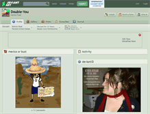 Tablet Screenshot of double-you.deviantart.com