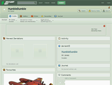 Tablet Screenshot of humbledumble.deviantart.com