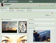 Tablet Screenshot of feelinshine.deviantart.com