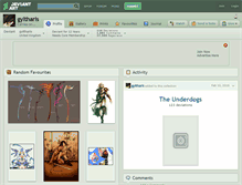 Tablet Screenshot of gyltharis.deviantart.com