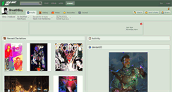 Desktop Screenshot of breathboy.deviantart.com