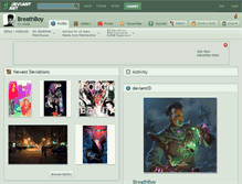 Tablet Screenshot of breathboy.deviantart.com