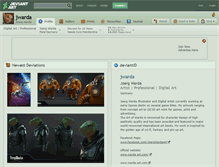 Tablet Screenshot of jwarda.deviantart.com