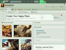 Tablet Screenshot of alexmartinez.deviantart.com