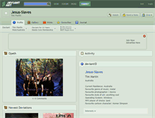 Tablet Screenshot of jesus-slaves.deviantart.com