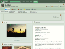 Tablet Screenshot of neek0lai.deviantart.com