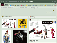 Tablet Screenshot of dhk88.deviantart.com