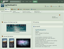Tablet Screenshot of capttechdude514.deviantart.com
