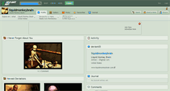 Desktop Screenshot of liquidmonkeybrain.deviantart.com