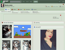 Tablet Screenshot of mymy-xoxo.deviantart.com