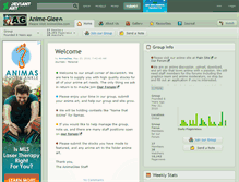 Tablet Screenshot of anime-glee.deviantart.com