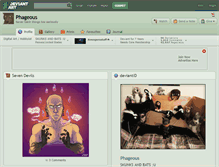 Tablet Screenshot of phageous.deviantart.com