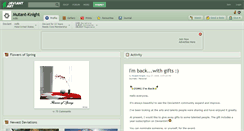 Desktop Screenshot of mutant-knight.deviantart.com