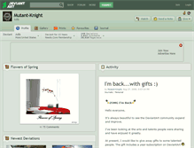 Tablet Screenshot of mutant-knight.deviantart.com