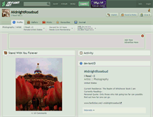 Tablet Screenshot of midnightrosebud.deviantart.com