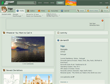Tablet Screenshot of hige.deviantart.com