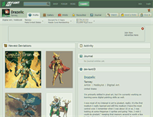 Tablet Screenshot of drazelic.deviantart.com