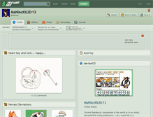 Tablet Screenshot of maniackiller13.deviantart.com