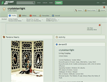 Tablet Screenshot of crystalstarrlight.deviantart.com