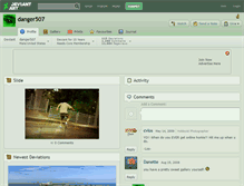 Tablet Screenshot of danger507.deviantart.com